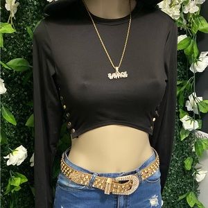 Long sleeve Crop top
